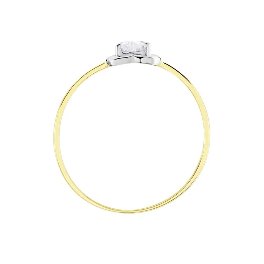 Bague Or Bicolore Goulvena Oxyde De Zirconium-Histoire d'Or Clearance
