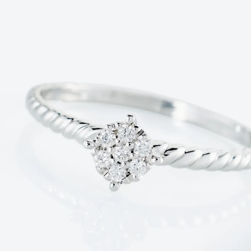 Bague Or Blanc Addie Diamants-Histoire d'Or Online