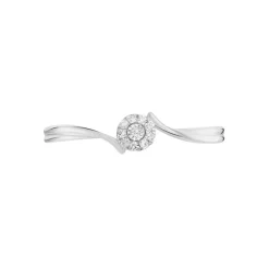 Histoire d'Or Bague Or Blanc Cerisette Diamant