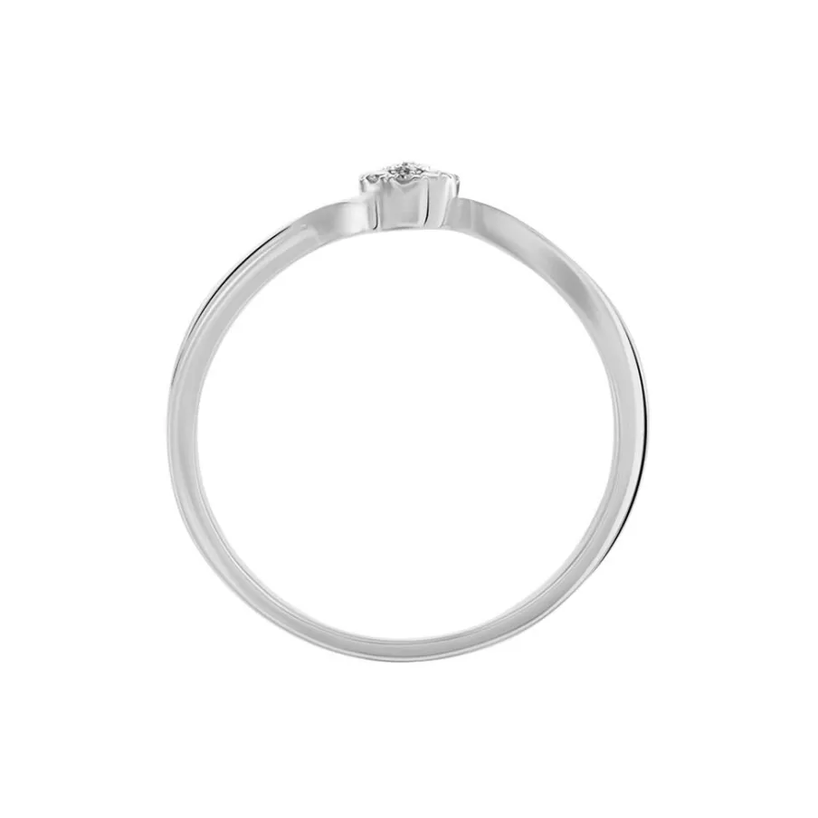 Histoire d'Or Bague Or Blanc Cerisette Diamant
