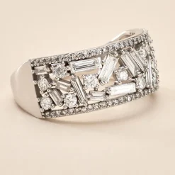 Bague Or Blanc Collection 1986 Diamants-Histoire d'Or Sale