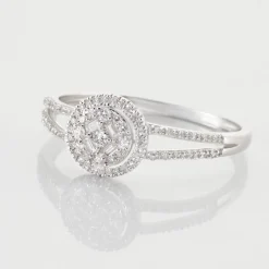 Bague Or Blanc Collection 1986 Diamants-Histoire d'Or Sale