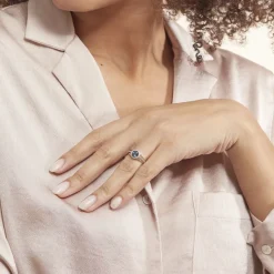 Bague Or Blanc Maeva Topaze Oxydes De Zirconium-Histoire d'Or Online