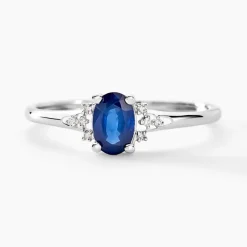 Histoire d'Or Bague Or Blanc Marie Saphir Diamants