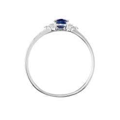 Histoire d'Or Bague Or Blanc Marie Saphir Diamants