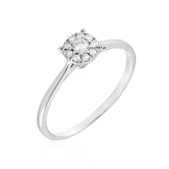 Bague Or Blanc Nori Oxyde De Zirconium-Histoire d'Or Hot