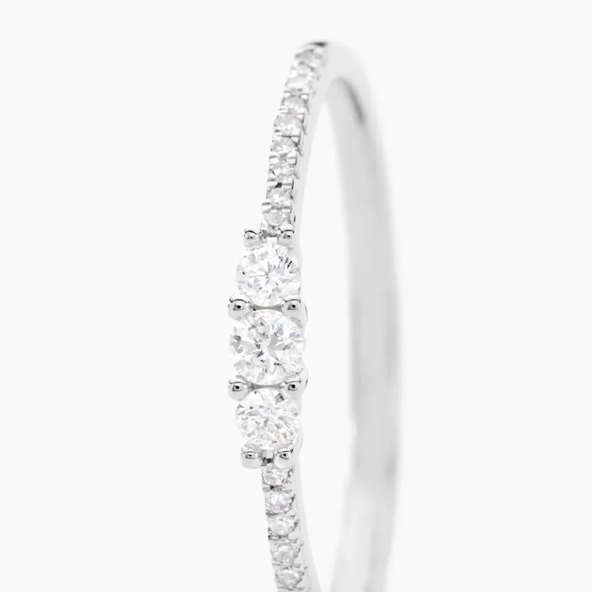 Bague Or Blanc Sabine Diamants-Histoire d'Or Discount