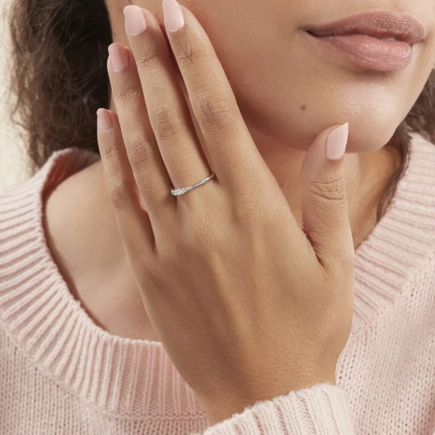 Bague Or Blanc Sabine Diamants-Histoire d'Or Discount