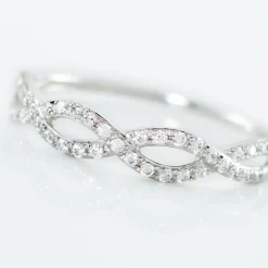 Bague Or Blanc Triston Oxyde De Zirconium-Histoire d'Or