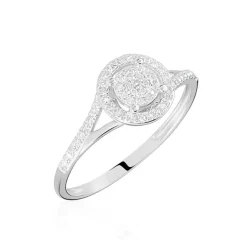 Bague Or Blanc Verna Diamants Cercle-Histoire d'Or Outlet