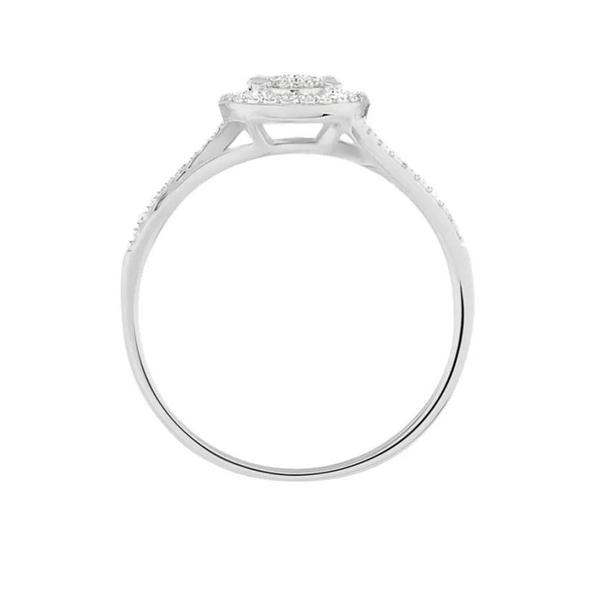 Bague Or Blanc Verna Diamants Cercle-Histoire d'Or Outlet