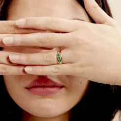 Bague Or Jaune Abelard Emeraudes Diamants-Histoire d'Or Clearance