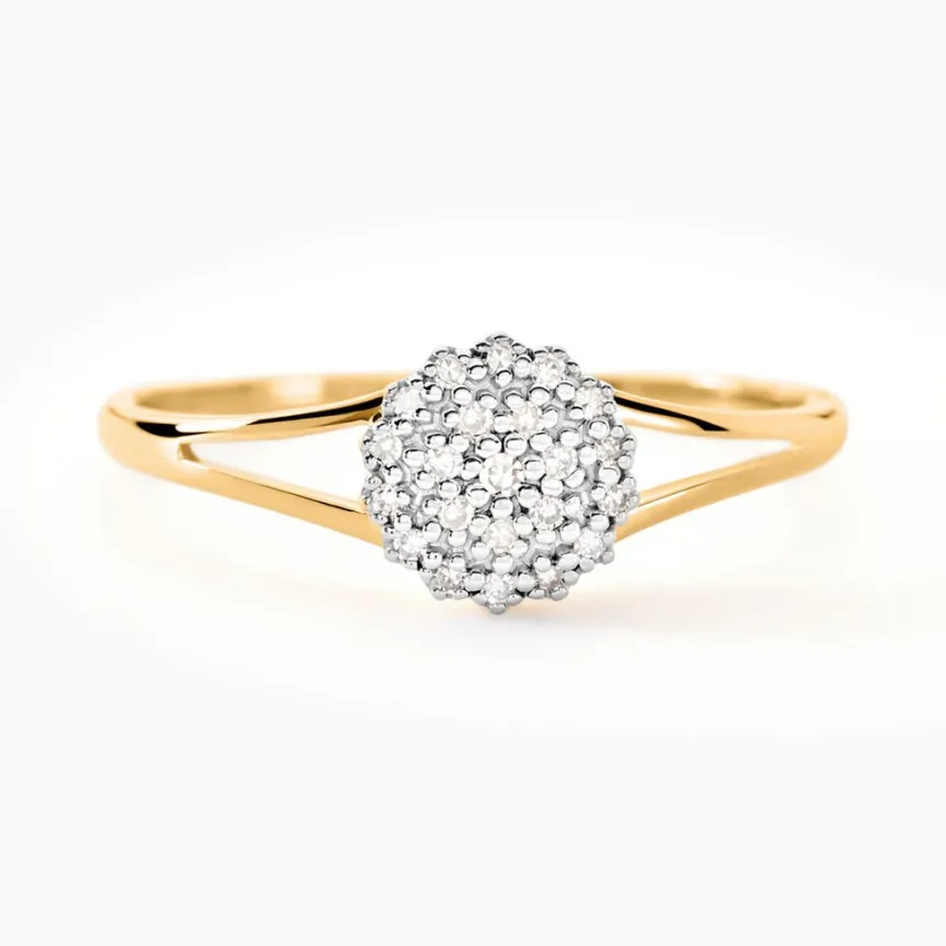 Bague Or Jaune Aspasia Diamants-Histoire d'Or New