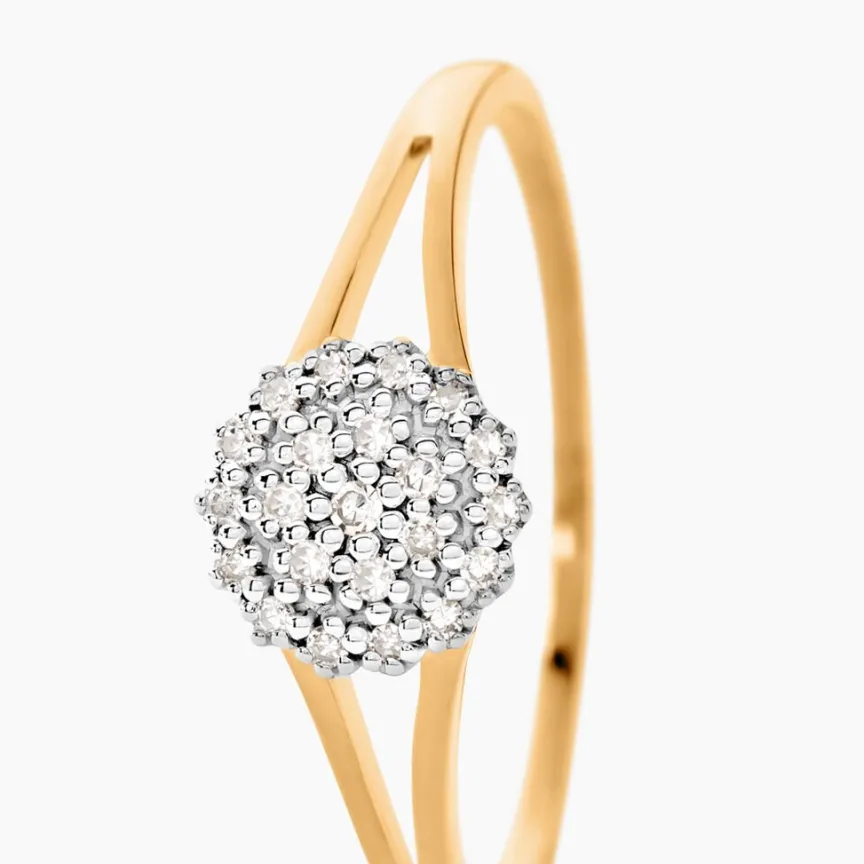 Bague Or Jaune Aspasia Diamants-Histoire d'Or New