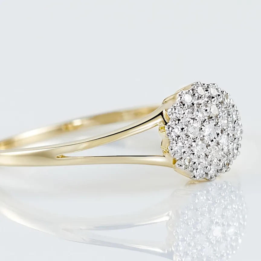 Bague Or Jaune Aspasia Diamants-Histoire d'Or New