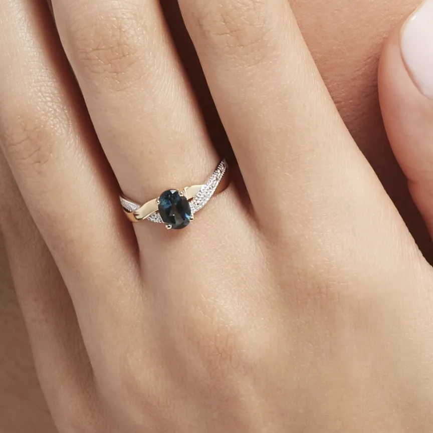 Bague Or Jaune Candice Topaze-Histoire d'Or New