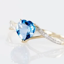 Bague Or Jaune Clothilde Topaze Oxydes De Zirconium-Histoire d'Or New