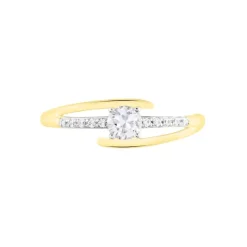Bague Or Jaune Daegan Oxydes De Zirconium-Histoire d'Or