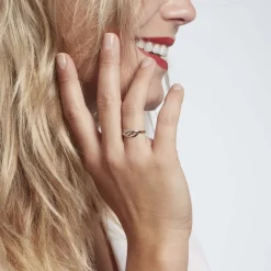 Bague Or Jaune Daegan Oxydes De Zirconium-Histoire d'Or