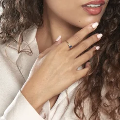 Bague Or Jaune Ebrard Saphir Diamants-Histoire d'Or New