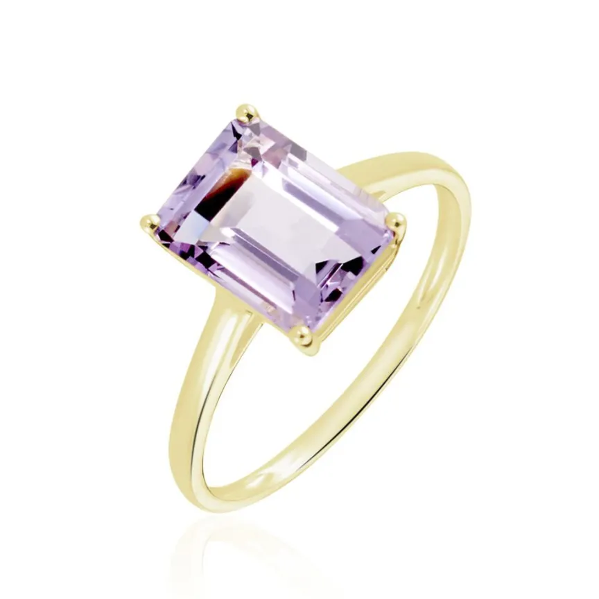 Bague Or Jaune Faraj Amethyste-Histoire d'Or Sale