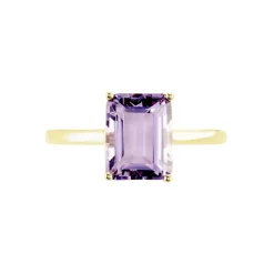 Bague Or Jaune Faraj Amethyste-Histoire d'Or Sale