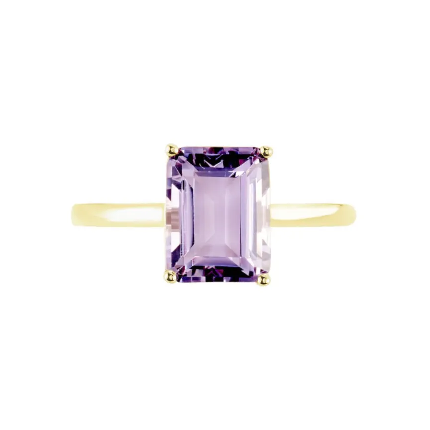 Bague Or Jaune Faraj Amethyste-Histoire d'Or Sale
