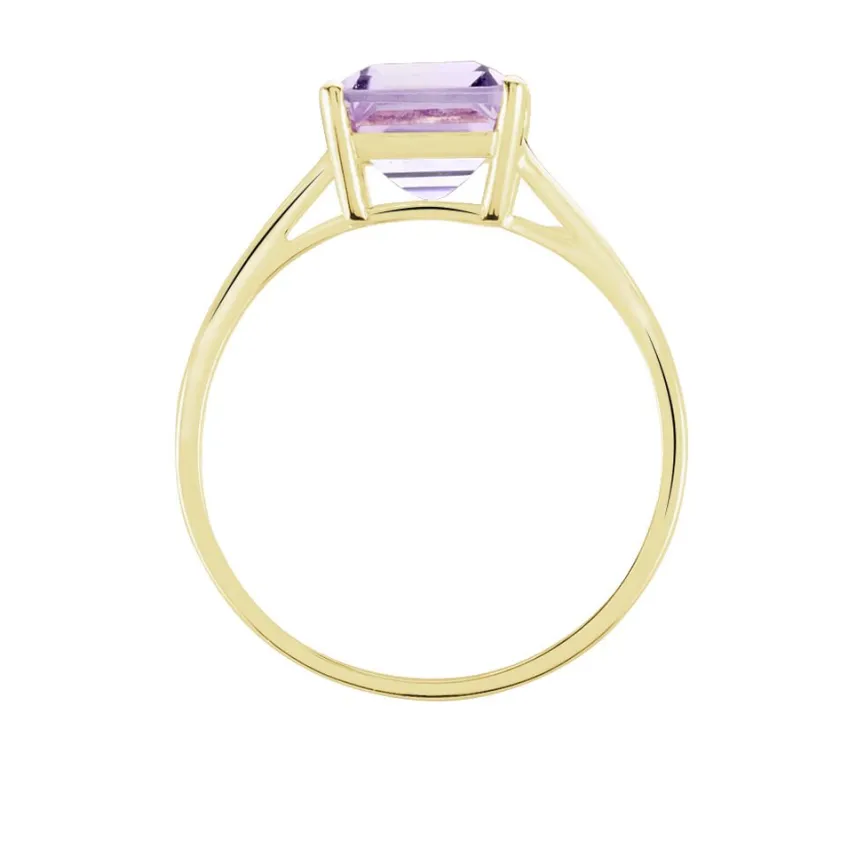 Bague Or Jaune Faraj Amethyste-Histoire d'Or Sale