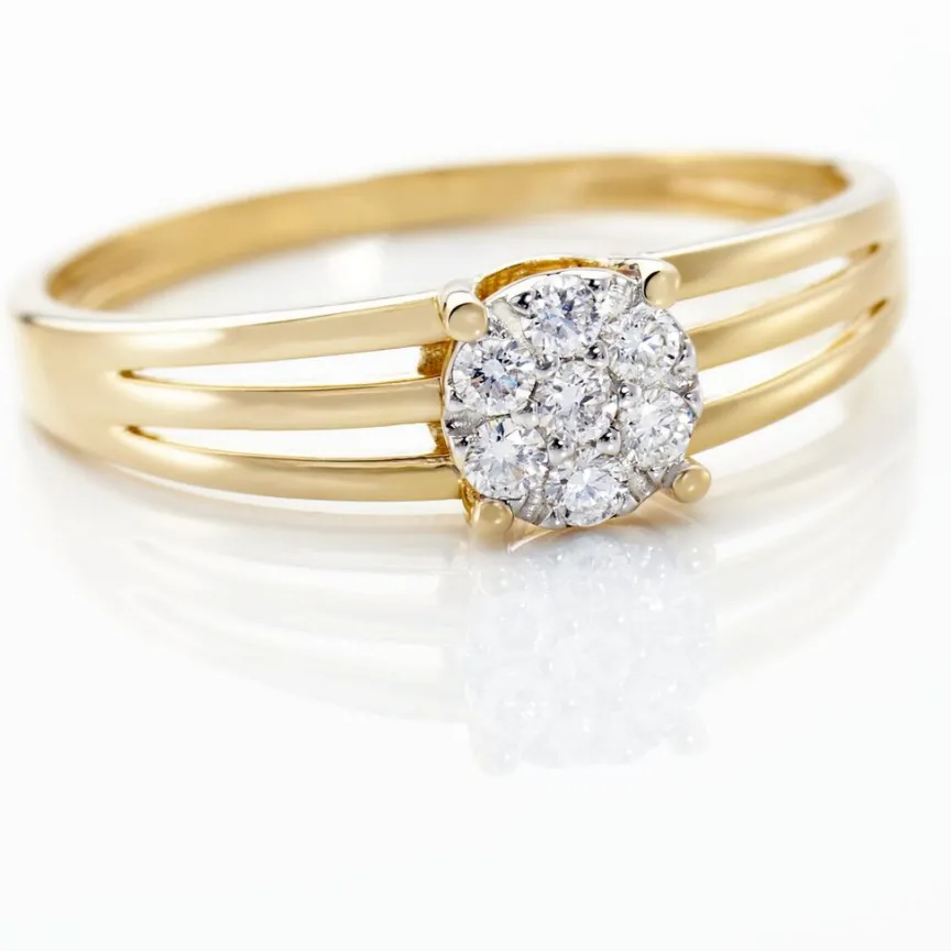 Bague Or Jaune Isadore Diamants-ADG Hot