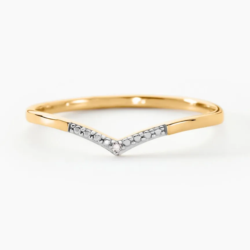 Bague Or Jaune Kaitlynn Diamant-Histoire d'Or Discount