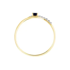 Bague Or Jaune Karmele Saphir-Histoire d'Or Hot