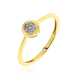 Bague Or Jaune Kaylynn Diamants-Histoire d'Or Sale