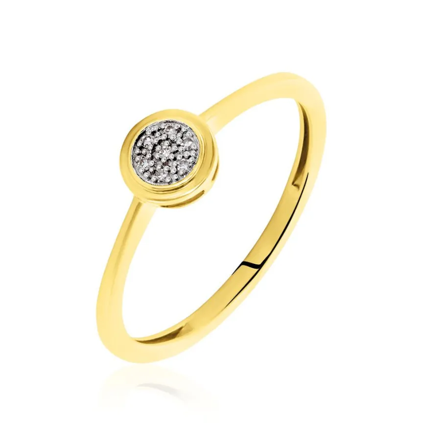 Bague Or Jaune Kaylynn Diamants-Histoire d'Or Sale