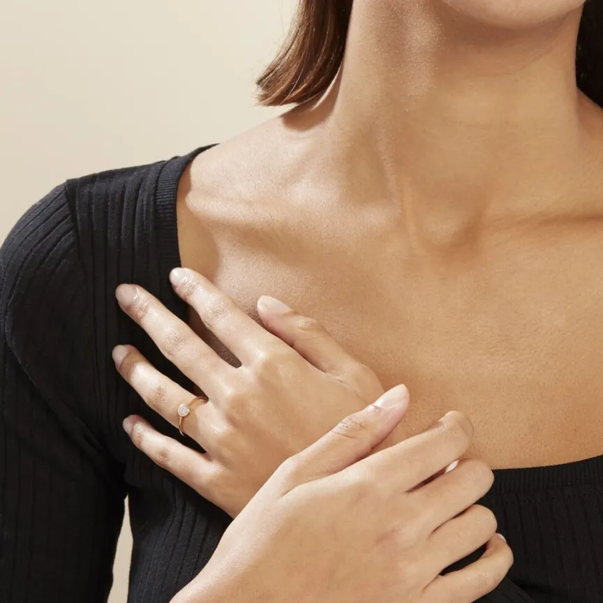 Bague Or Jaune Kaylynn Diamants-Histoire d'Or Sale