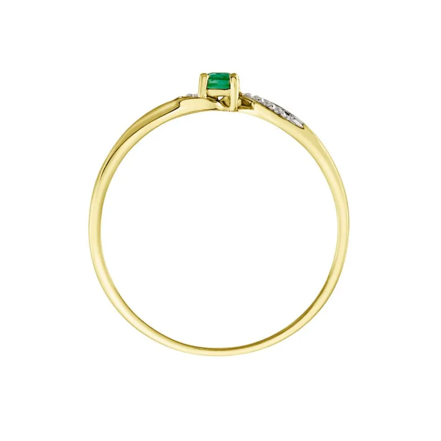 Bague Or Jaune Levenez Emeraude-Histoire d'Or Hot