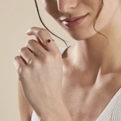 Bague Or Jaune Marie Rubis Diamants-Histoire d'Or Discount