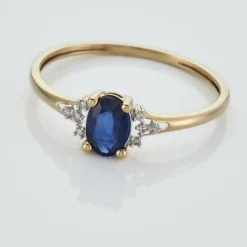 Histoire d'Or Bague Or Jaune Marie Saphir Diamants