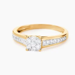 Bague Or Jaune Multi Pierres Diamants-Histoire d'Or