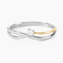 Bague Or Jaune Oxyde De Zirconium-Histoire d'Or New