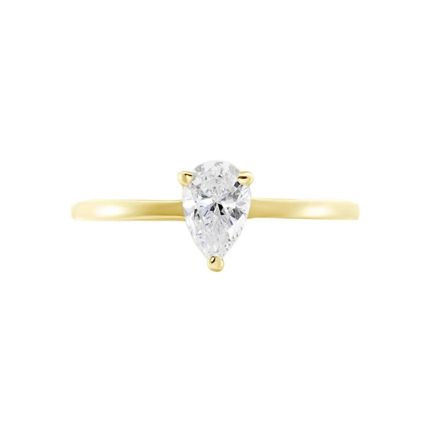 Bague Or Jaune Solitaire Harrietta Oxyde De Zirconium-Histoire d'Or Hot