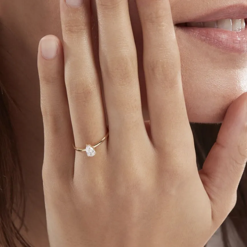 Bague Or Jaune Solitaire Harrietta Oxyde De Zirconium-Histoire d'Or Hot