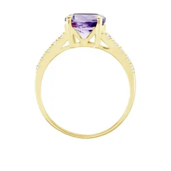 Histoire d'Or Bague Or Jaune Terese Améthyste