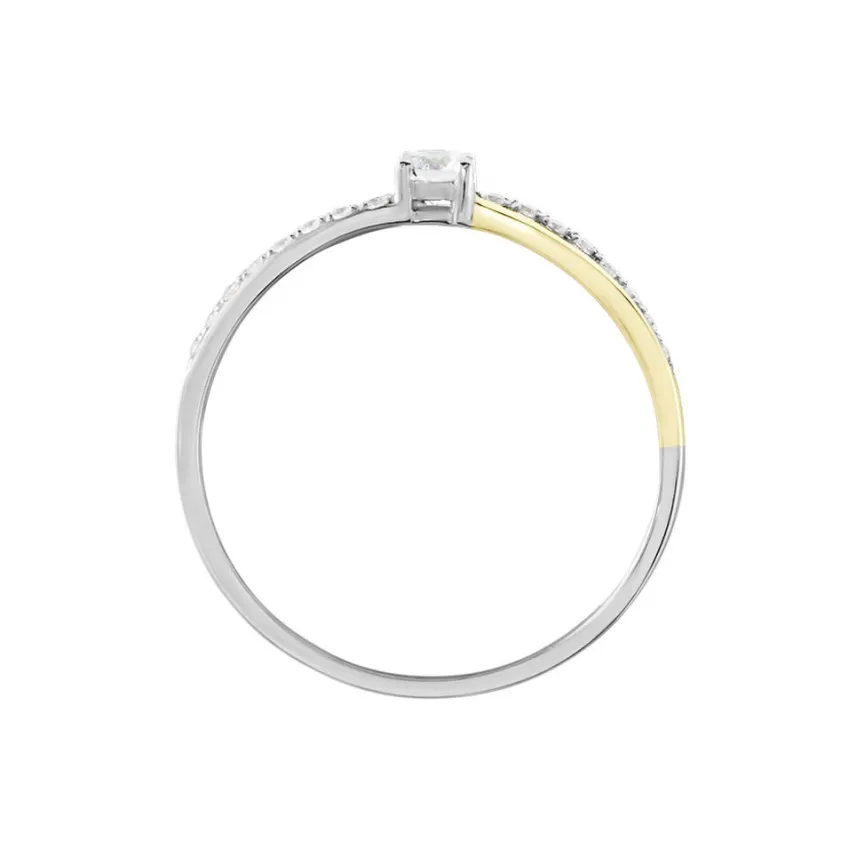 Bague Or Tricolore Peregrine Oxyde De Zirconium-Histoire d'Or