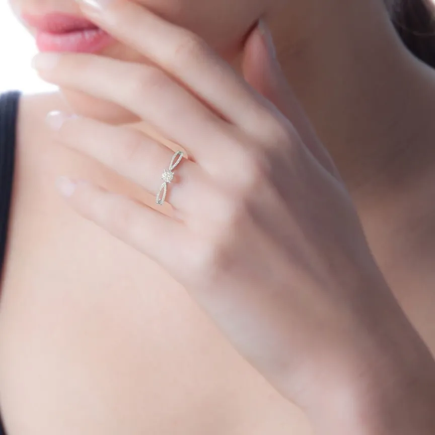 Bague Orphee Or Blanc Diamant-Histoire d'Or