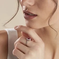 Bague Perez Argent Blanc Oxyde De Zirconium-Histoire d'Or