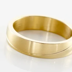 PHEBUS HIM Bague Acier Dore