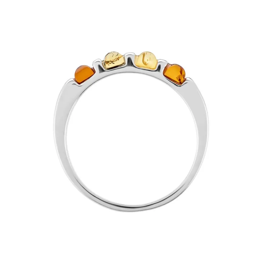 Bague Philo Argent Blanc Ambre-Histoire d'Or Hot