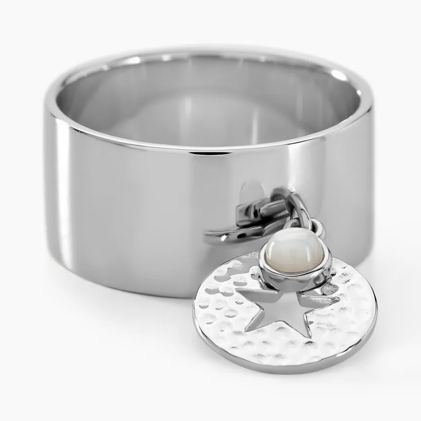 Bague Piassina Argent Blanc Nacre-Histoire d'Or Outlet