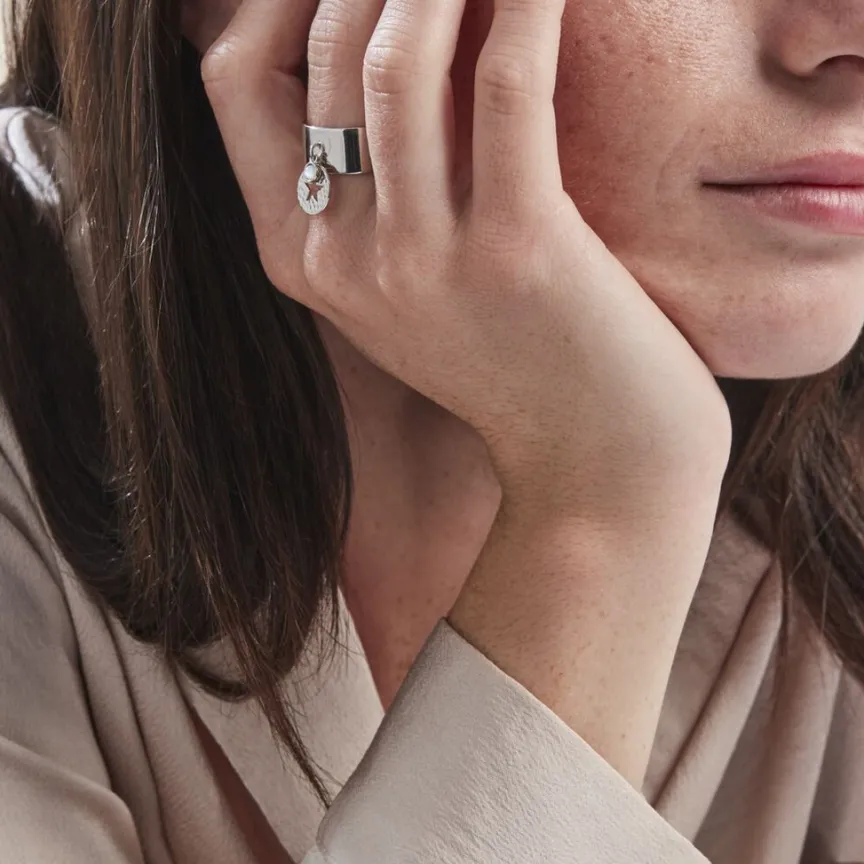 Bague Piassina Argent Blanc Nacre-Histoire d'Or Outlet