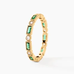 Bague Plaqué Or Etna Oxyde De Zirconium-Histoire d'Or New